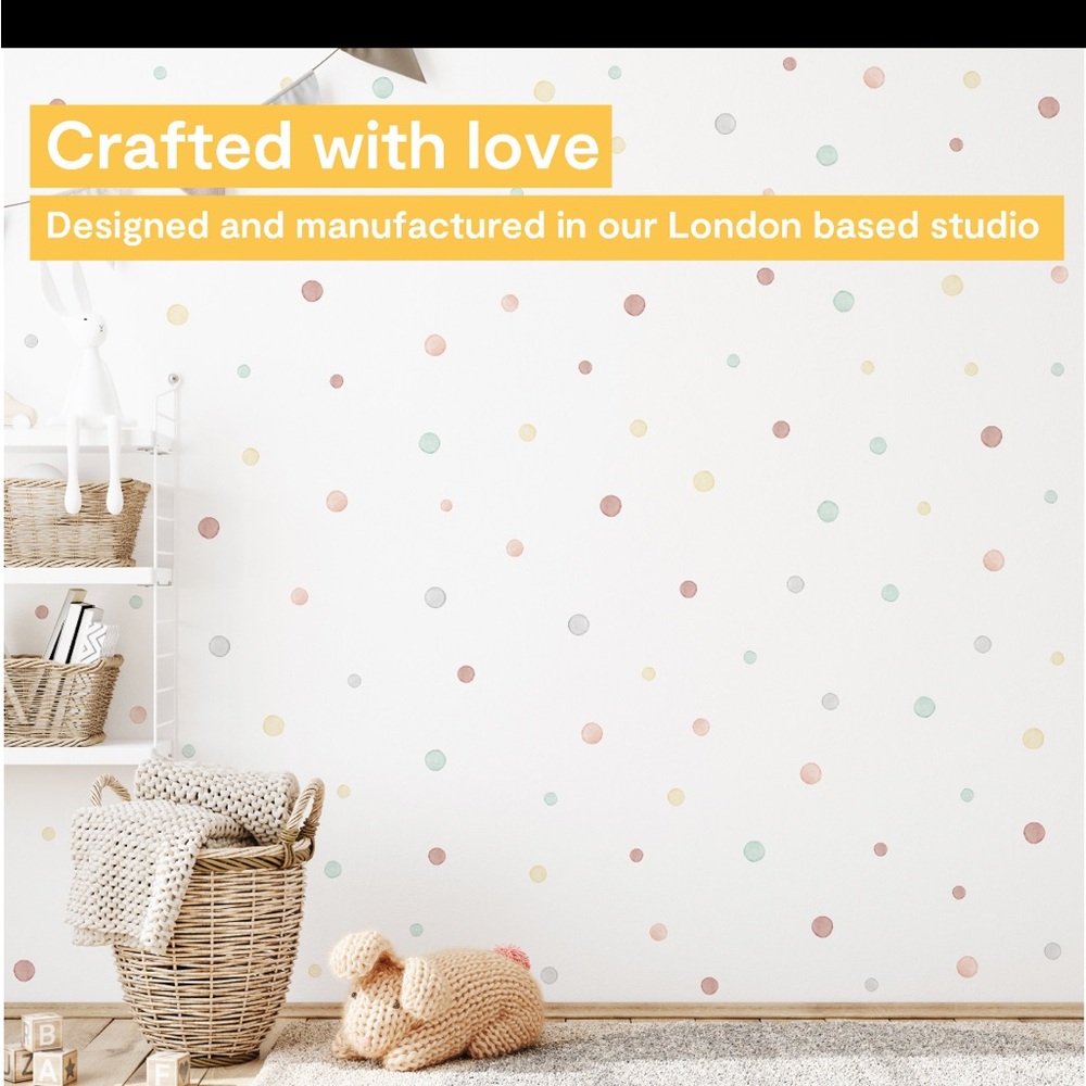 Never Used 360 Piece Polka Dot Wall Decals